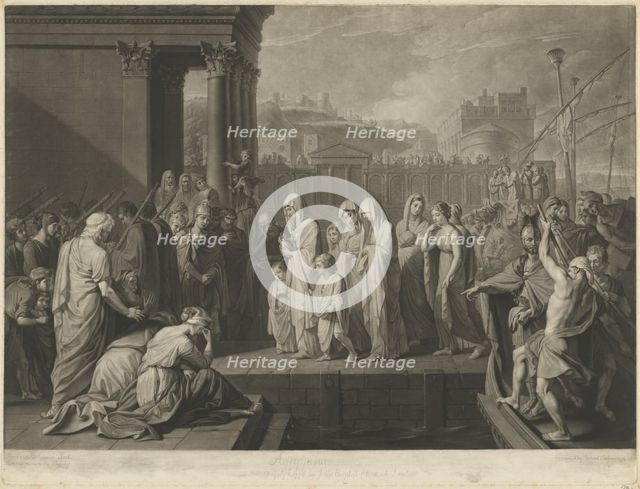 Agrippina Landing at Brindisi with the Ashes of Germanicus, 1776. Creator: Richard Earlom.