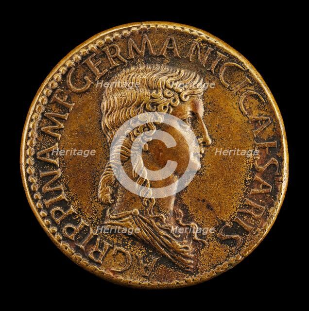 Agrippina Senior, 14 B.C.-A.D. 33, Daughter of Marcus Agrippa, Wife of Germanicus [obverse]. Creator: Giovanni da Cavino.