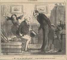 Ah! Ciel, ma plus belle potiche! ..., 19th century. Creator: Honore Daumier
