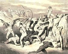 Ah! How they made them bound at the first stripe! c1890. Creator: Gustave Doré