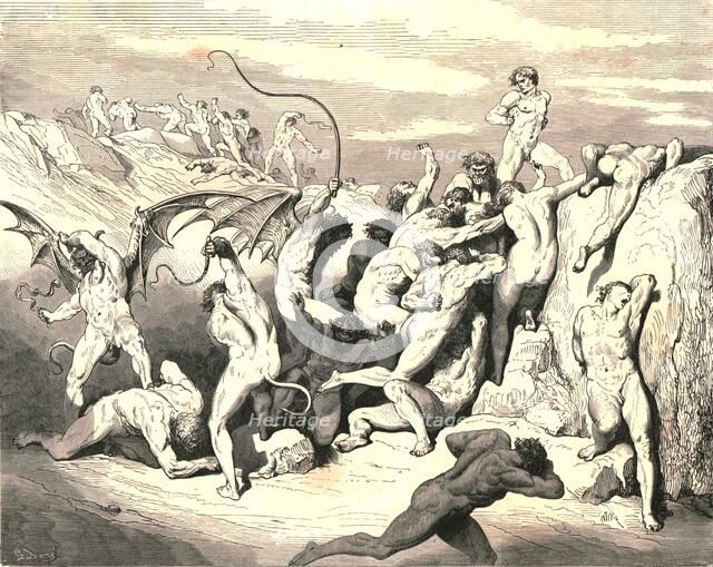 'Ah! How they made them bound at the first stripe!', c1890.  Creator: Gustave Doré.