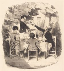 Ah! il est frais..., 1846. Creator: Honore Daumier