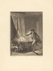 Ah! Jeune homme à ton bienfaiteur, 1774. Creator: Nicolas Delaunay
