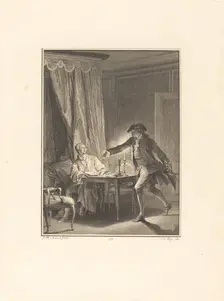 Ah! Jeune homme à ton bienfaiteur, 1774. Creator: Nicolas Delaunay