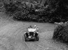 AH Langley's 1935 MG Magnette/Magna of the Three Musketeers team, Devon, late 1930s. Artist: Bill Brunell