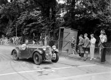 AH Langley's Autosports team Singer B37, winner of a premier award, MCC Torquay Rally, July 1937. Artist: Bill Brunell