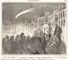 - Ah! ... les comètes.., ça annonce toujours quelques grands malheurs !...., 1858. Creator: Honore Daumier