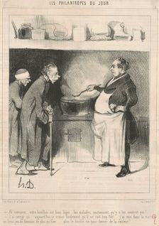 Ah! Monsieur ...votre bouillon est ..., 19th century. Creator: Honore Daumier