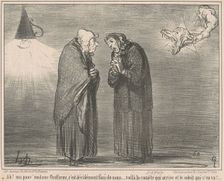 Ah! Ma pauv Madame Chaffarou ..., 19th century. Creator: Honore Daumier