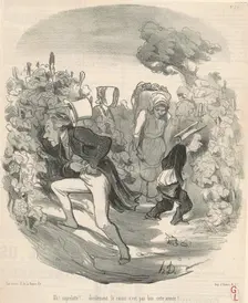 Ah! Saperlotte! ... Le raisin n'est pas bon cette année! ..., 19th century. Creator: Honore Daumier