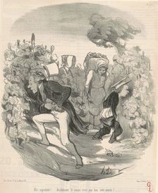 Ah! Saperlotte! ... Le raisin n'est pas bon cette année! ..., 19th century. Creator: Honore Daumier