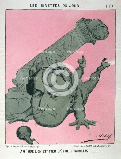 'Ah! Que l'on est fier d'etre Francais', 1871. Artist: Anon