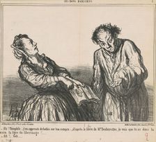 Ah! Théophile ... j'en apprends de belles ..., 19th century. Creator: Honore Daumier