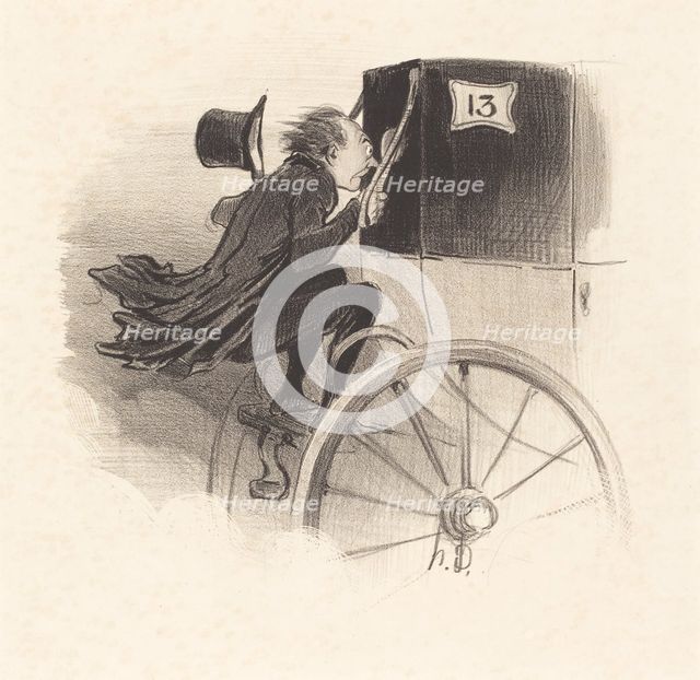 Ah! très bien j'en suis sur! malheureuse..., 1841. Creator: Honore Daumier.