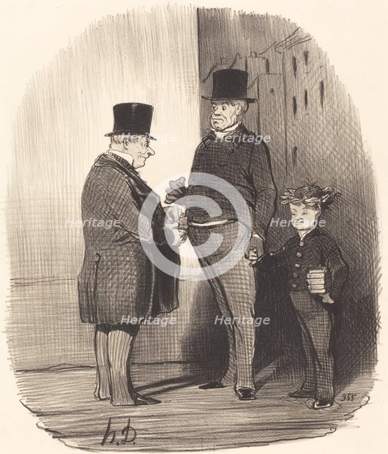 Ah! vous êtes fort en vers latins, jeune homme..., 1847. Creator: Honore Daumier.