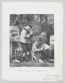 Ah! Young Man! What a record you have undertaken here...!, 1823. Creator: Hippolyte Bellangé