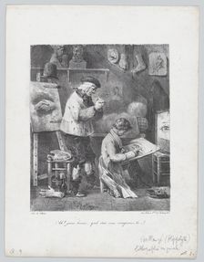 Ah! Young Man! What a record you have undertaken here...!, 1823. Creator: Hippolyte Bellangé