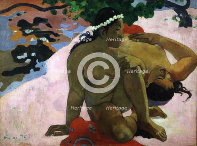 'Aha oe feii? (Are You Jealous?)', 1892.  Artist: Paul Gauguin