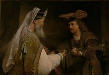 Ahimelech Giving the Sword of Goliath to David, about 1680s. Creator: Aert de Gelder
