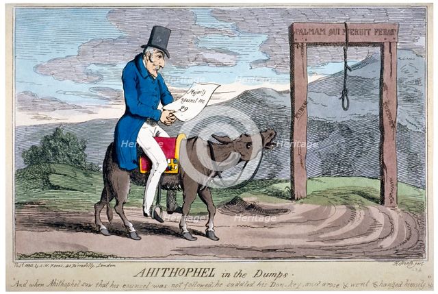'Ahithophel in the dumps', 1830. Artist: Henry Heath