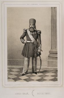 Ahmad I ibn Mustafa, (1806-1855), Bey of Tunisia from 1837 to 1855, 1852. Creator: Julio Donón