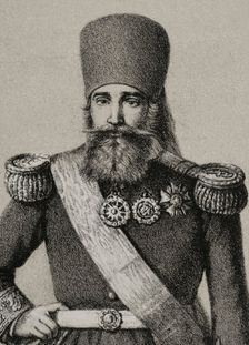 Ahmad I ibn Mustafa, (1806-1855), Bey of Tunisia from 1837 to 1855, 1852. Detail. Creator: Julio Donón