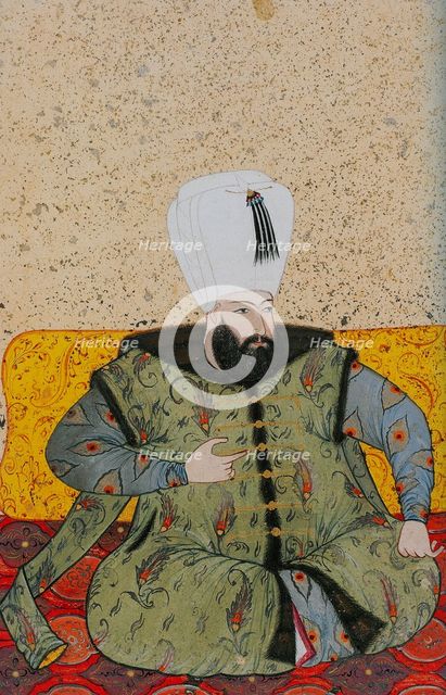 Ahmed I (1590-1617), Sultan of the Ottoman Empire, ca 1705. Artist: Levni, Abdulcelil (?-1732)