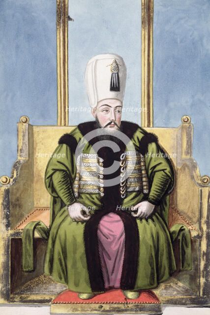 Ahmed I, Ottoman Emperor, (1808). Artist: John Young