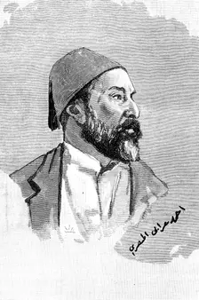 Ahmed Orabi Pasha, Egyptian general and rebel, 1900. Creator: Frederick Villiers