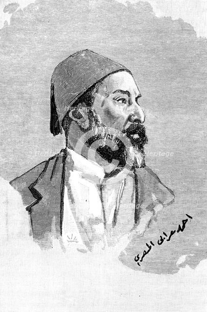 Ahmed Orabi Pasha, Egyptian general and rebel, 1900.  Creator: Frederick Villiers.