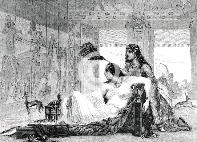 Aholibah - painted by E. Armitage, 1850. Creator: Smith & Cheltnam.