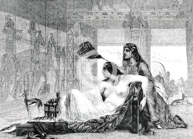 Aholibah - painted by E. Armitage, 1850. Creator: Smith & Cheltnam.
