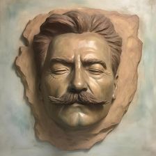 AI IMAGE - A portrait of Joseph Stalin, 2023. Creator: Heritage Images