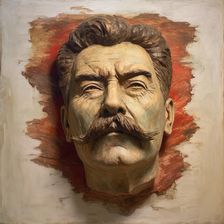 AI IMAGE - A portrait of Joseph Stalin, 2023. Creator: Heritage Images