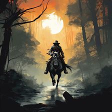 AI IMAGE - Dick Turpin, 1730s, (2023). Creator: Heritage Images