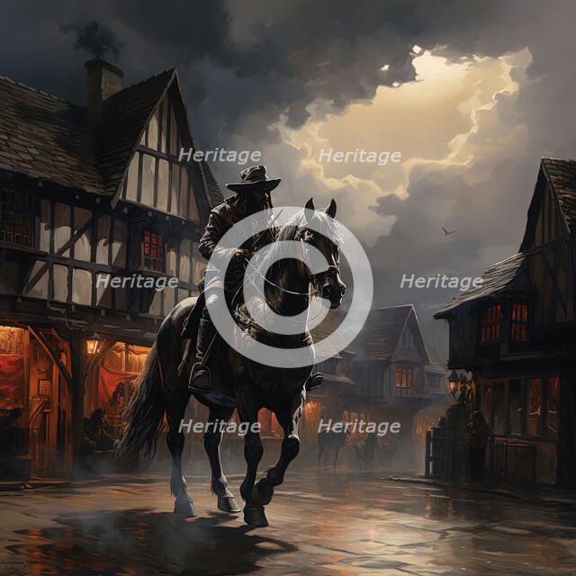 AI IMAGE - Dick Turpin, 1730s, (2023). Creator: Heritage Images.