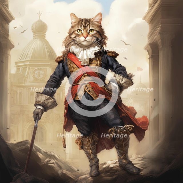 AI IMAGE - Illustration of a Puss in Boots, 2023. Creator: Heritage Images.