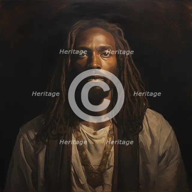 AI Image - Illustration of Black Jesus Christ, 2023. Creator: Heritage Images.