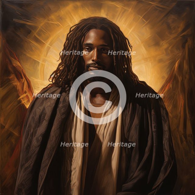 AI Image - Illustration of Black Jesus Christ, 2023. Creator: Heritage Images.