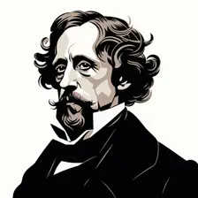 AI IMAGE - Illustration of Charles Dickens, 19th century, (2023). Creator: Heritage Images