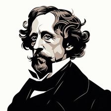 AI IMAGE - Illustration of Charles Dickens, 19th century, (2023). Creator: Heritage Images