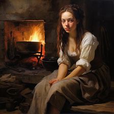 AI Image - Illustration of Cinderella, 2023. Creator: Heritage Images