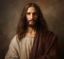 AI Image - Illustration of Jesus Christ, 2023. Creator: Heritage Images