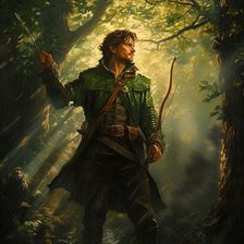 AI IMAGE - Illustration of Robin Hood, 2023. Creator: Heritage Images