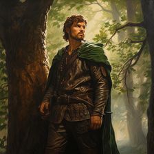 AI IMAGE - Illustration of Robin Hood, 2023. Creator: Heritage Images