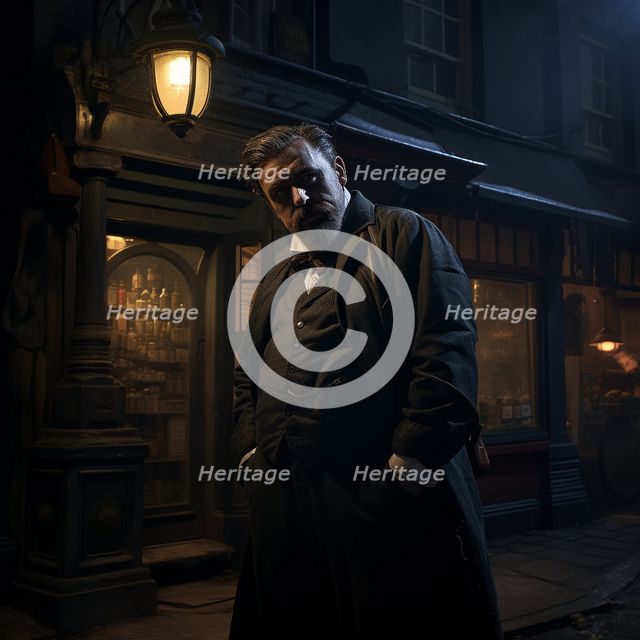 AI IMAGE - Illustration of Sweeney Todd, 2023. Creator: Heritage Images.