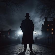 AI IMAGE - Jack the Ripper, 1880s, (2023). Creator: Heritage Images