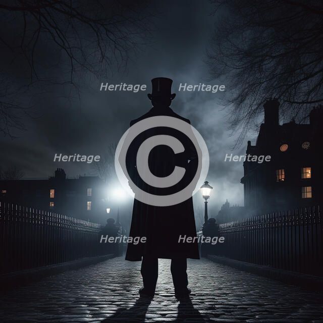 AI IMAGE - Jack the Ripper, 1880s, (2023). Creator: Heritage Images.