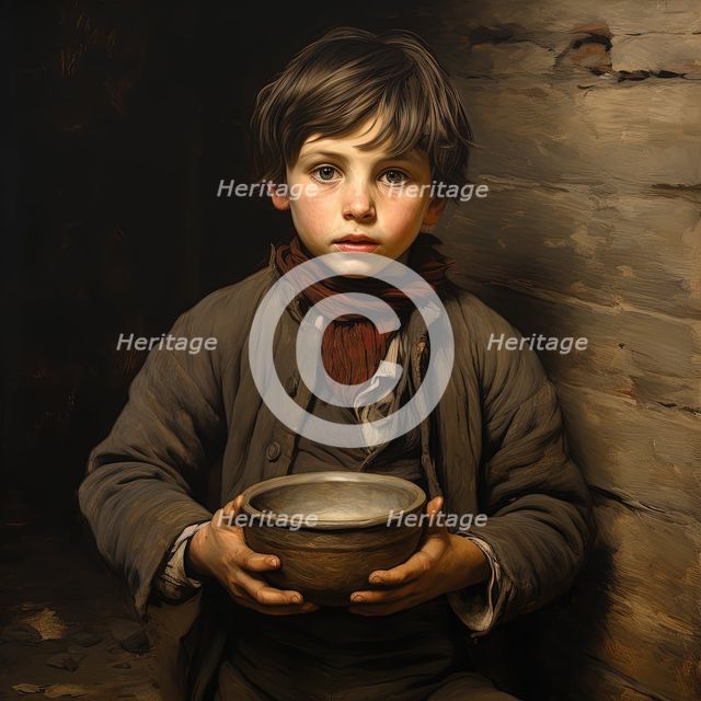 AI IMAGE - Oliver Twist, 2023. Creator: Heritage Images.