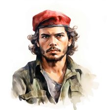 AI IMAGE - Portrait of Che Guevara, 1960s, (2023). Creators: Heritage Images, Che Guevara